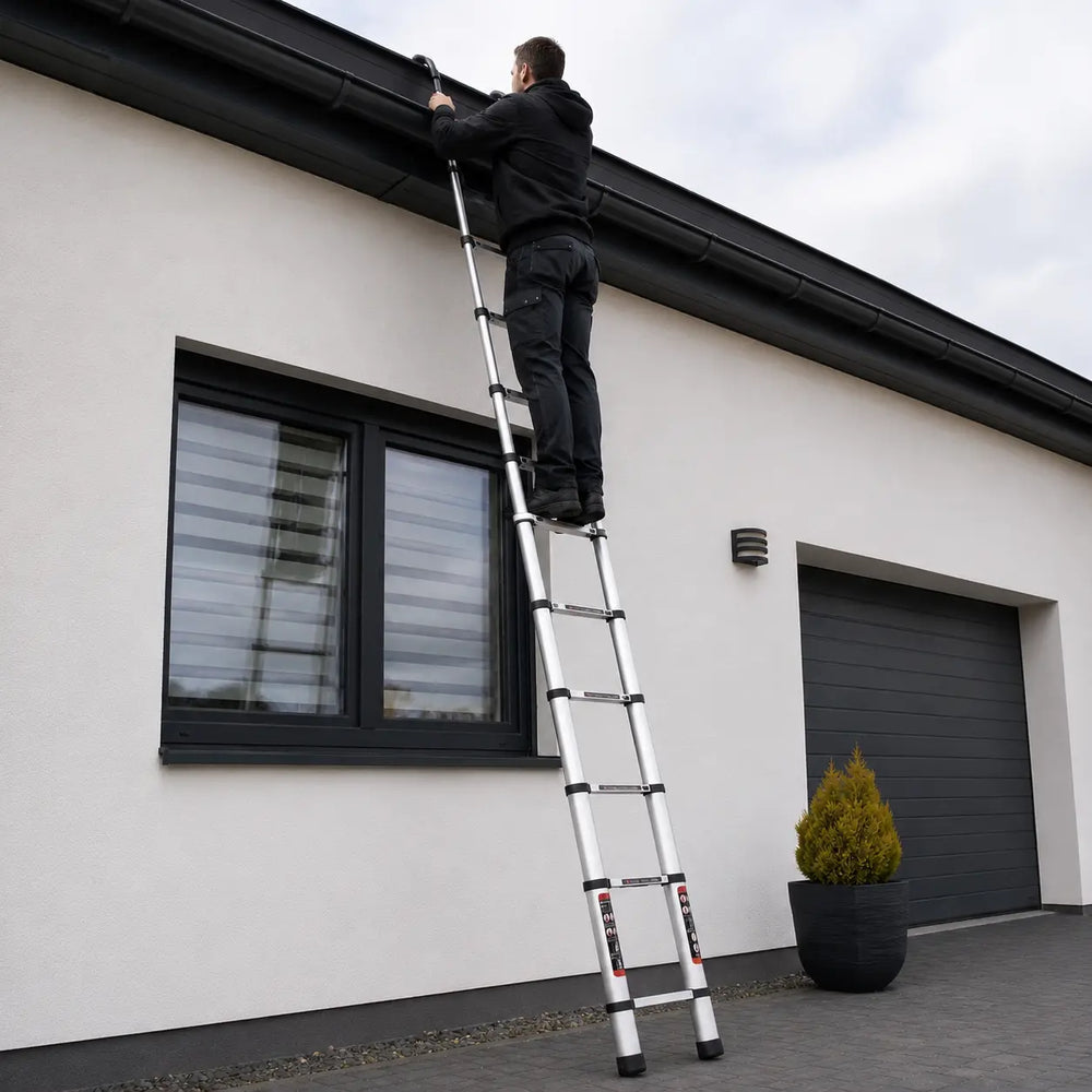 Teleskopleiter Silber 4,4m mit Haken — photo 7
